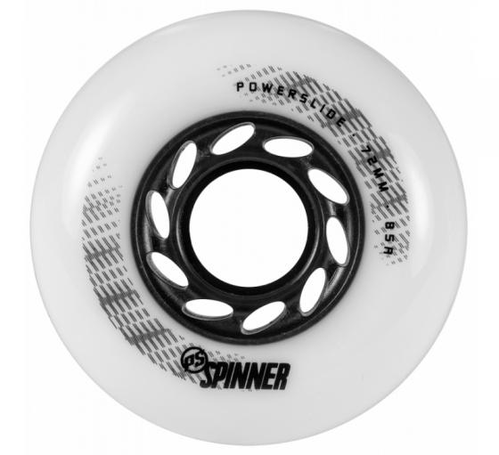 Колеса для роликов Powerslide Spinner 72mm/85a Full Profile White (4 шт)