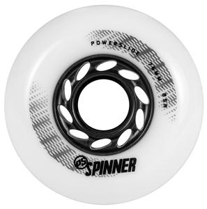 Колеса для роликів Powerslide Spinner 76mm/85a Bullet Profile - White