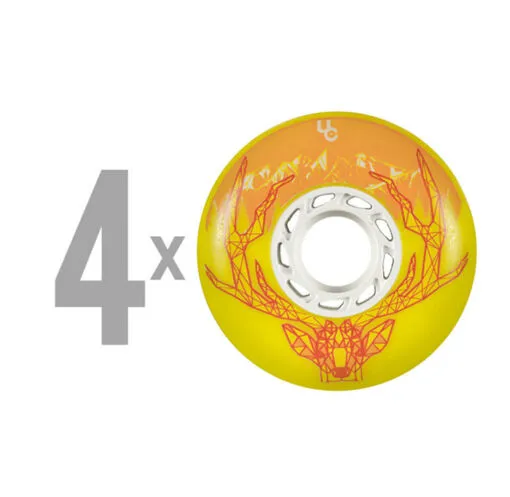 Колеса для роликів Undercover Deer 76mm/86a Full Radius - Yellow
