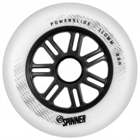 Колеса для роликів Powerslide Spinner 110mm/85a Full Profile White (3шт)
