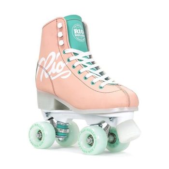 Ролики квады Rio Roller Script peach-green