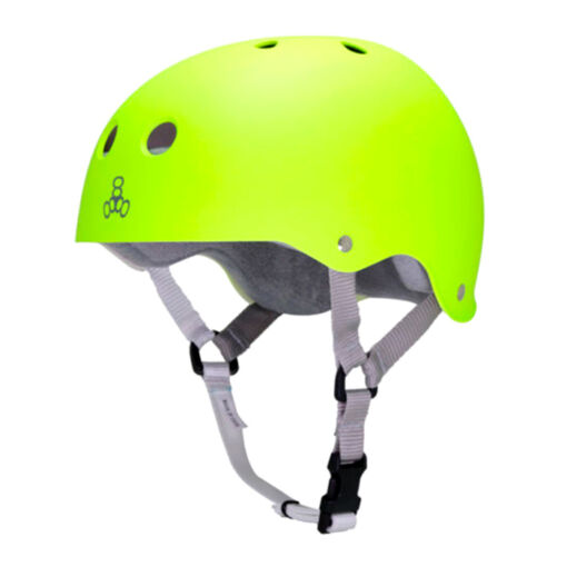 Шлем Triple Eight Brainsaver Rubber Neon Zest