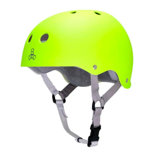 Шлем Triple Eight Brainsaver Rubber Neon Zest
