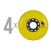 Колеса для роликов UNDERCOVER Blank Yellow 80mm/86A