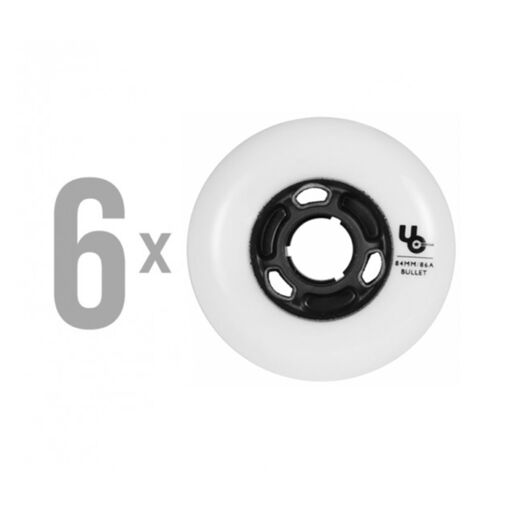 Колеса для роликов UNDERCOVER TEAM White 84mm/86A (6 шт)