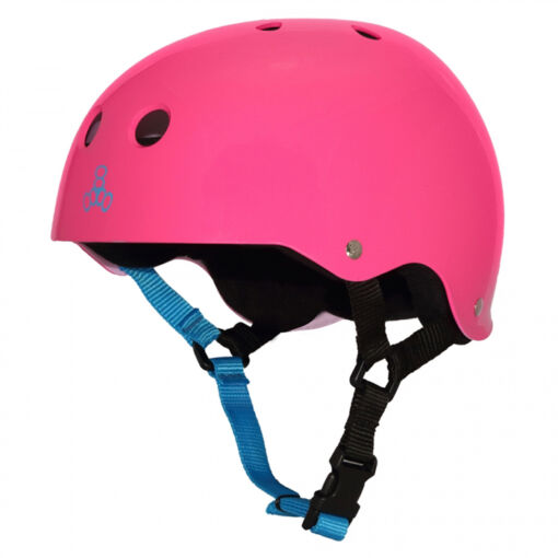 Шлем Triple Eight Brainsaver Glossy Neon Fuschia