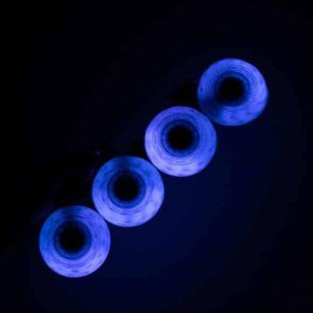Светящиеся колеса для роликов Flying Eagle Lazerwheels Spark Blue