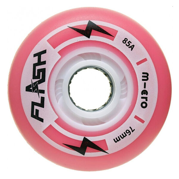 Светящиеся колеса для роликов Micro Flash pink