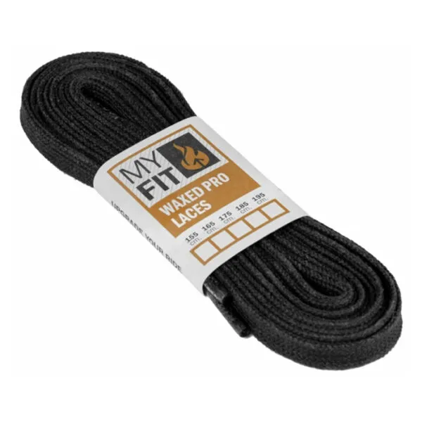 Шнурки для роликов MYFIT Waxed Laces Pro black