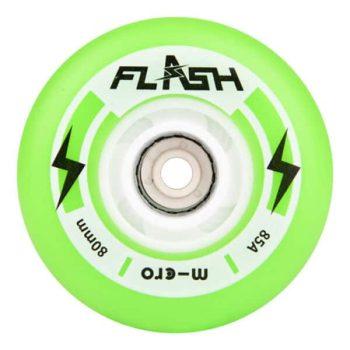 Светящиеся колеса для роликов Micro Flash green
