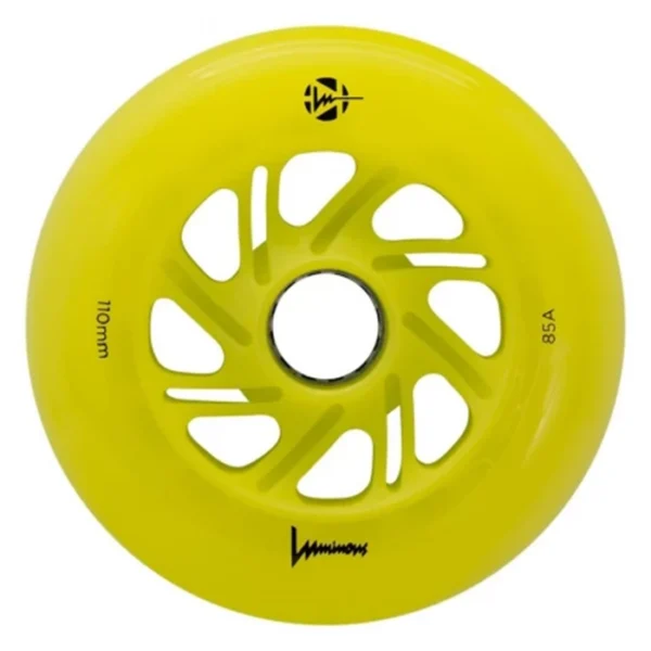 Светящиеся колеса для роликов FR Skates Luminous Yellow 110мм (6шт)
