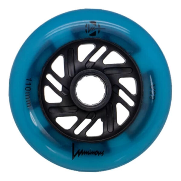 Светящиеся колеса для роликов FR Skates Luminous Blue/Glow 110мм (6 шт)