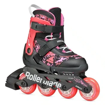 Детские ролики Rollerblade Microblade SL black-coral Детские ролики Rollerblade Microblade SL black-coral