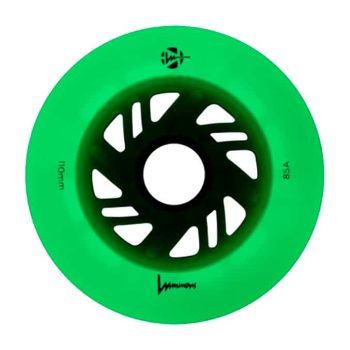 Светящиеся колеса для роликов FR Skates Luminous Green 110 mm (6шт)