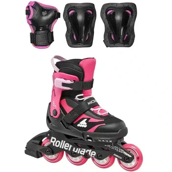 Детские ролики Rollerblade Microblade Combo Black-Pink