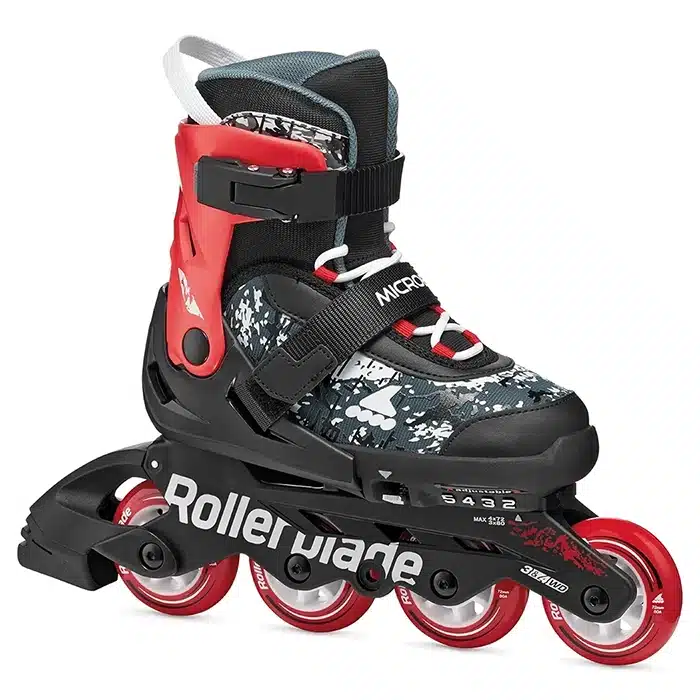 Детские роликовые коньки Rollerblade Microblade SL Black-Red Детские роликовые коньки Rollerblade Microblade SL Black-Red