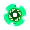 Светящиеся колеса для роликов FR Skates Luminous WhiteGreen Glow 125 mm (6шт)