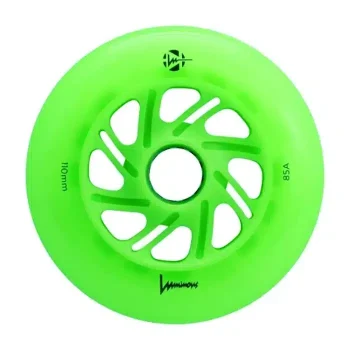 Светящиеся колеса для роликов FR Skates Luminous Green 110 mm (6шт)