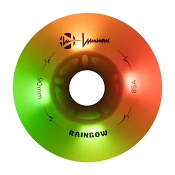 Светящиеся колеса для роликов FR Skates Luminous Rainbow 90 mm (2 шт)