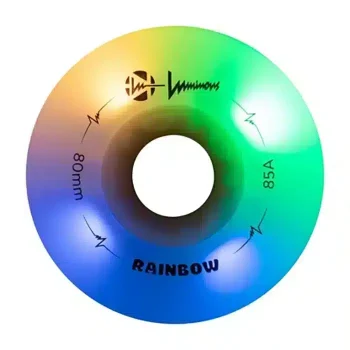 Светящиеся колеса для роликов FR Skates Luminous Rainbow