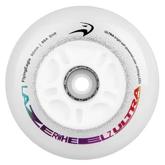 Светящиеся колеса для роликов Flying Eagle Lazerwheels Ultra color-shifting 90mm