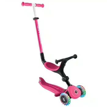 Детский самокат-трансформер Globber Go•Up Active Lights Fuchsia (3-в-1) Детский самокат-трансформер Globber Go•Up Active Lights Fuchsia (3-в-1)
