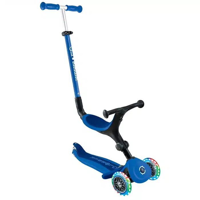 Дитячий самокат-трансформер Globber Go•Up Active Lights Navy Blue (3-в-1) Дитячий самокат-трансформер Globber Go•Up Active Lights Navy Blue (3-в-1)