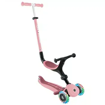 Детский самокат-трансформер Globber Go•Up Active Lights Pastel Pink (3-в-1) Детский самокат-трансформер Globber Go•Up Active Lights Pastel Pink (3-в-1)