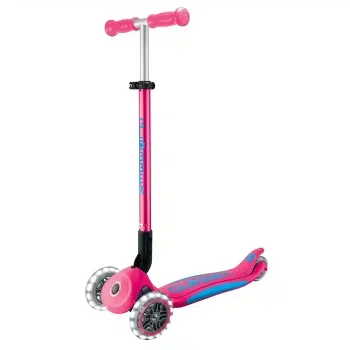 Дитячий триколісний самокат Globber Elite Lights Fucshia Дитячий триколісний самокат Globber Elite Lights Fucshia