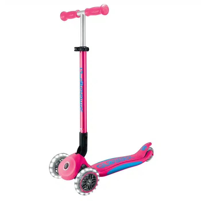 Дитячий триколісний самокат Globber Elite Lights Fucshia Дитячий триколісний самокат Globber Elite Lights Fucshia