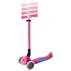 Детский трехколесный самокат Globber Elite Lights Fucshia