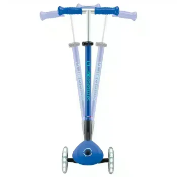 Детский трехколесный самокат Globber Elite Lights Navy Blue