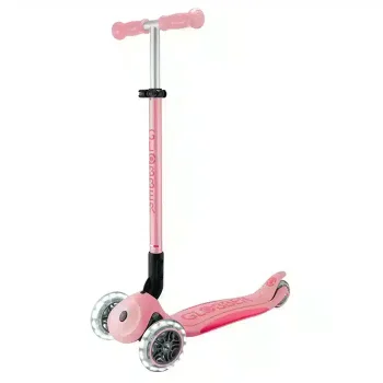 Дитячий триколісний самокат Globber Elite Lights Pastel Pink Дитячий триколісний самокат Globber Elite Lights Pastel Pink