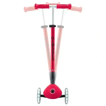 Детский трехколесный самокат Globber Elite Lights Red