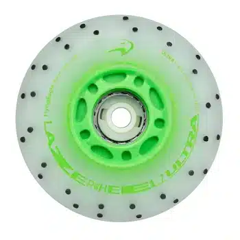 Світящiся колеса для роликів Flying Eagle Lazerweels Ultra Spark Green