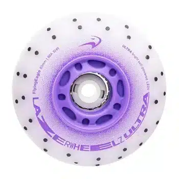 Світящiся колеса для роликів Flying Eagle Lazerweels Ultra Spark Puple
